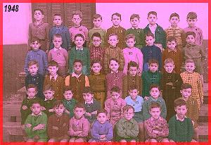 ECOLE BERTHELOT GARCONS 1948 CE1 MME FABRE